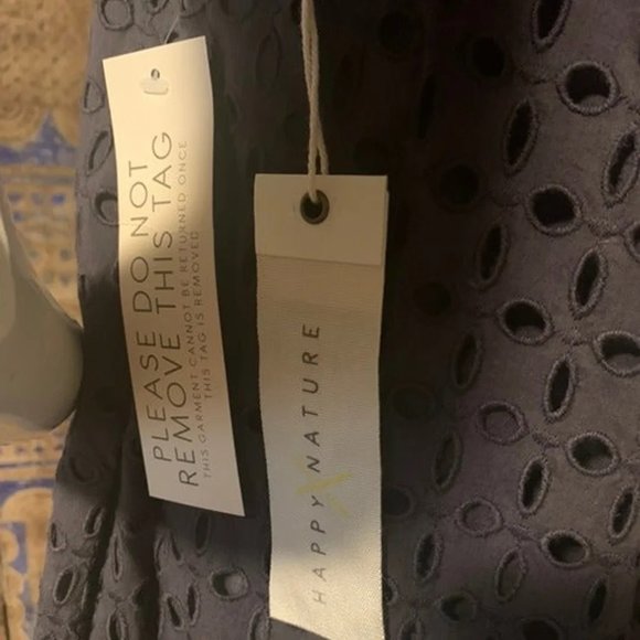 NWT Happy Nature Eyelet Dress / Charcoal - Med - Picture 8 of 8